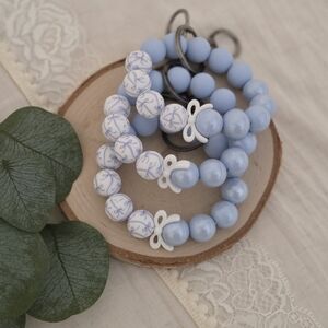 Ribbons & Dainty Bow Wristlet Keychain